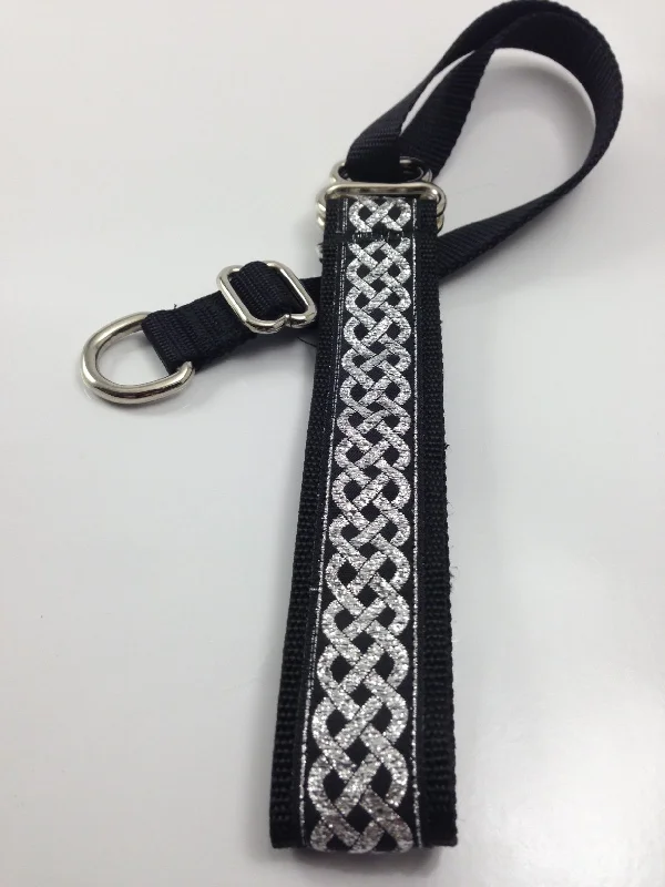 Secret Powers 1" Micro Training Collar - Silver Chain on Black