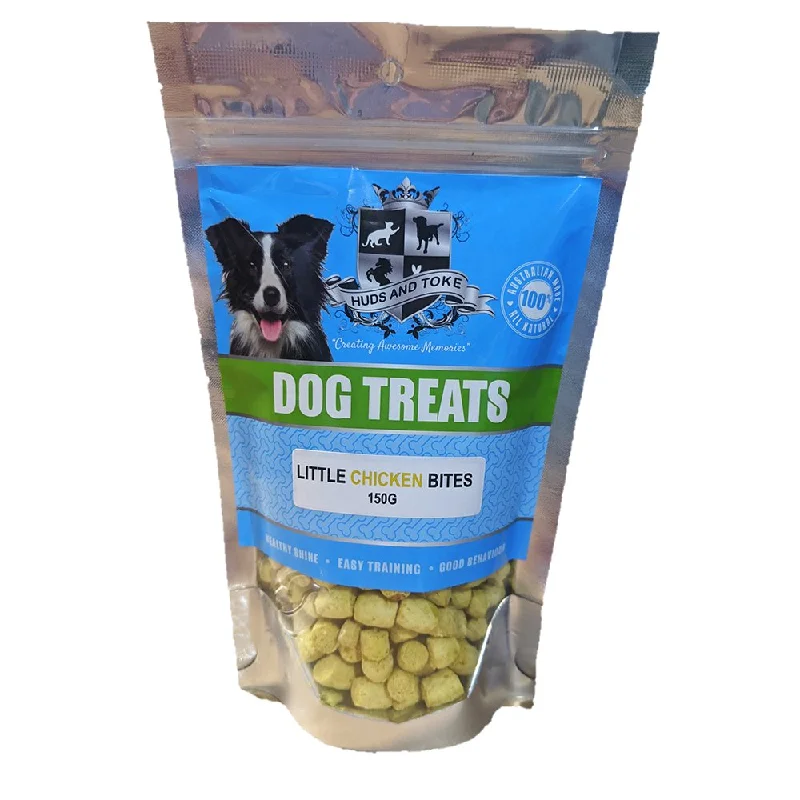 Huds and Toke LITTLE CHICKEN BITES Dog Treats Puppy Treats 150g