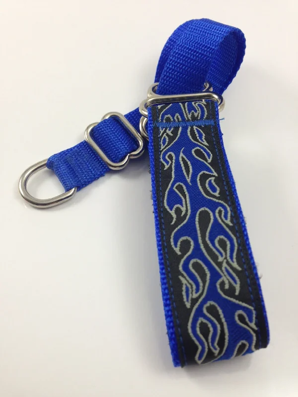 Secret Powers 1" Micro Training Collar - Blue Flames