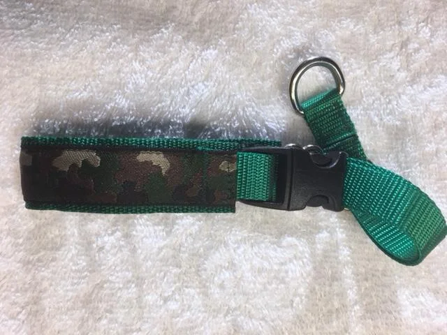 Secret Powers 1" Micro Training Collar - Camo on Green