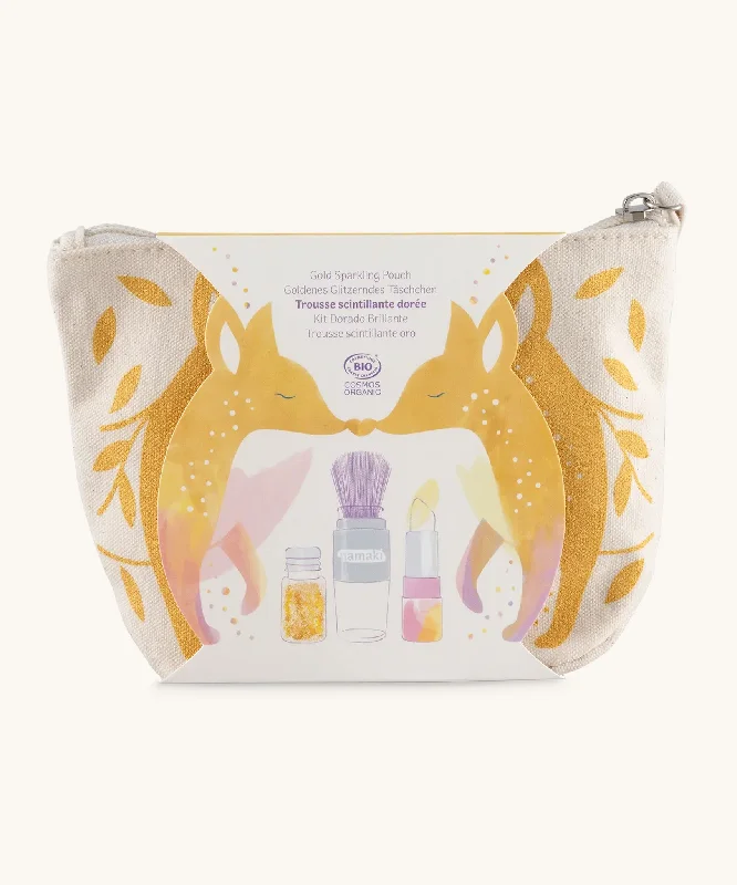 Namaki Sparkling Make Up Pouch - Gold Fox