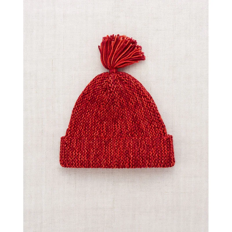 Misha and Puff Red Flame + Berry Marl Tassel Garter Hat