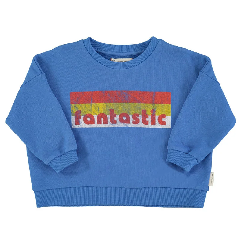 Piupiuchick Blue Fantastic Print Sweatshirt