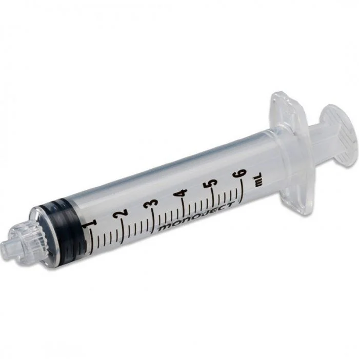 6ml Luer Lock Syringe, Single