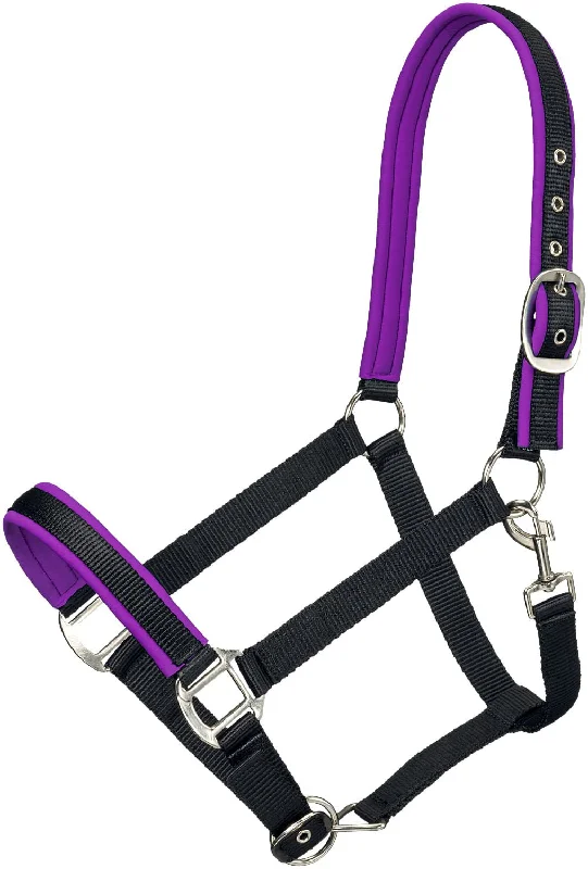 Tough1 Padded Nylon Horse Halter, Full