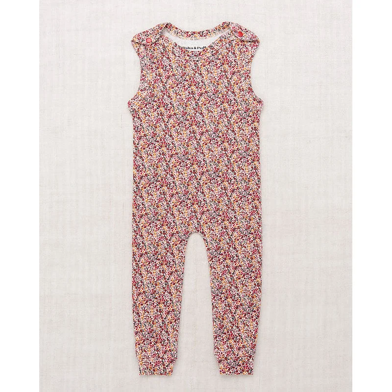 Misha and Puff String Mini Floral Snap Overall