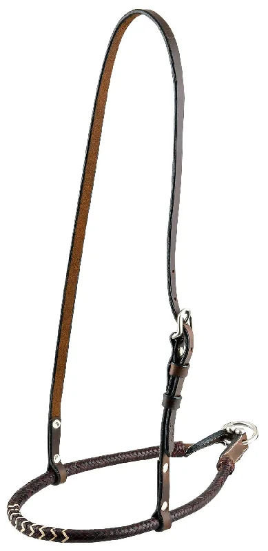 Buffalo Leather Rolled Rawhide Noseband for Horses