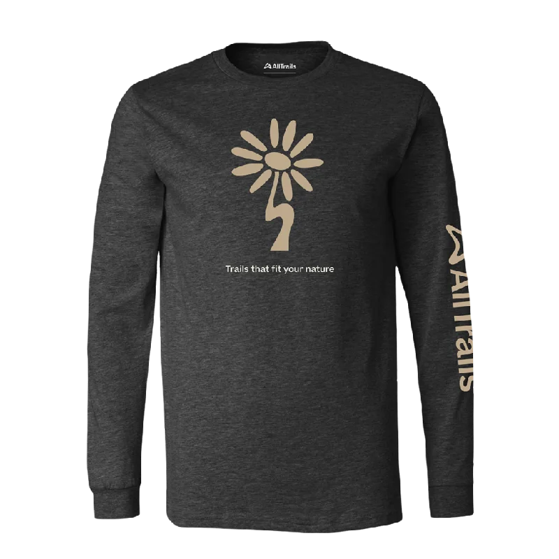 Wildflower Long Sleeve Tee - Charcoal