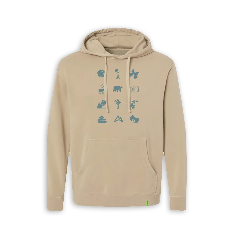 Forest Friends Comfort Wash Hoodie - Natural