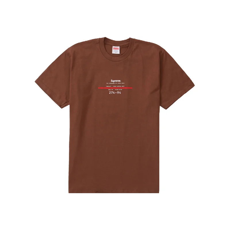 Supreme Standard Tee Brown