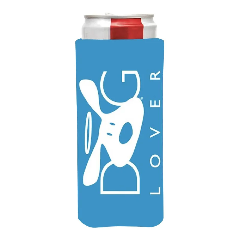 Slim Koozie, Dog Lover, Turquoise