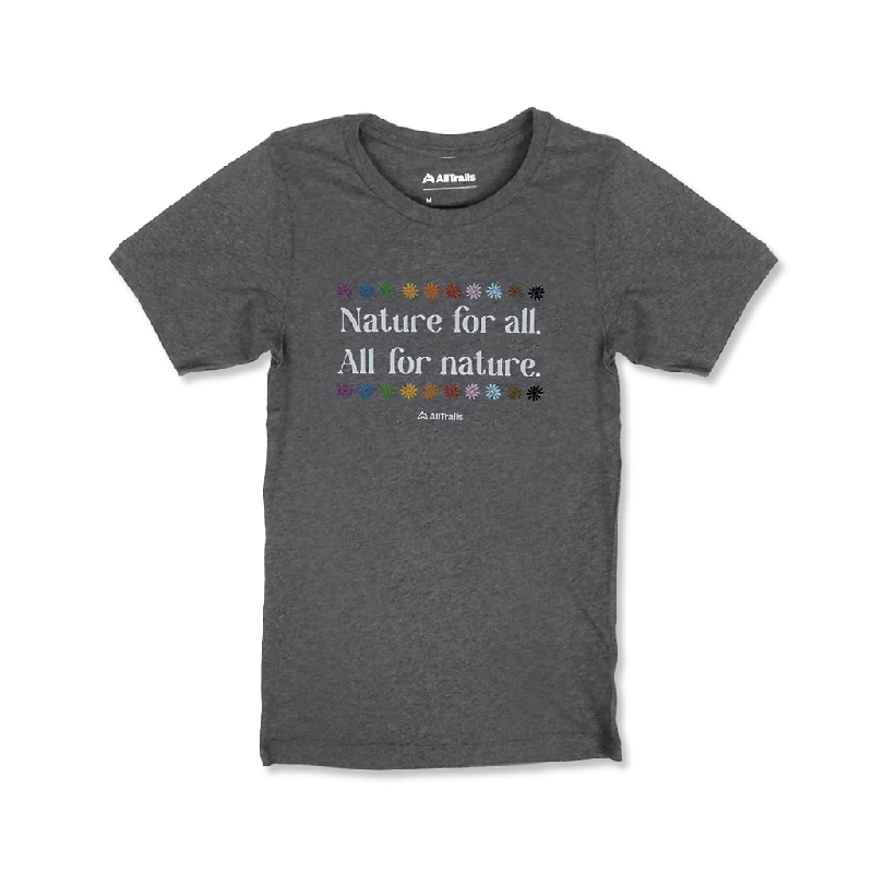 Nature for All Tee - Heathered Charcoal