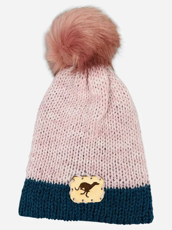 Pink and Blue Winter Hat