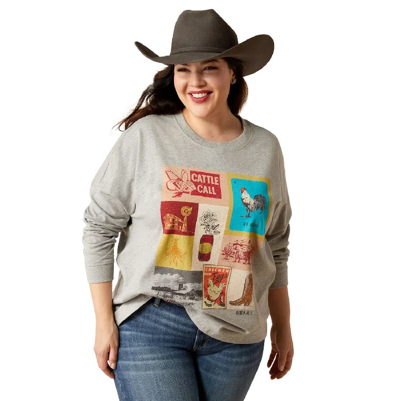 Ariat Women's Cattle Call Oversized Longsleeve Shirt