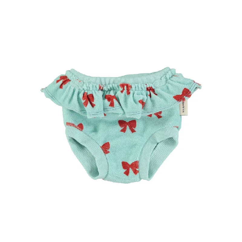 Piupiuchick Blue W/ Red Bows High Waisted Shorties