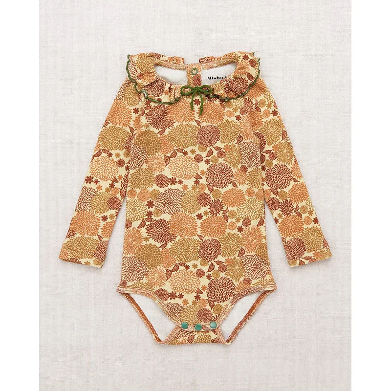 Misha and Puff Alabaster Chrysanthemum Pattie Onesie