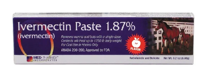 Ivermectin 1.87% Horse Paste Dewormer | Apple Flavor