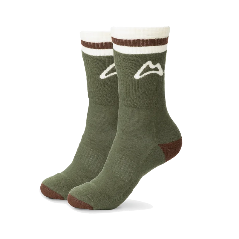 AllTrails Heavyweight Crew Trail Sock - Forest