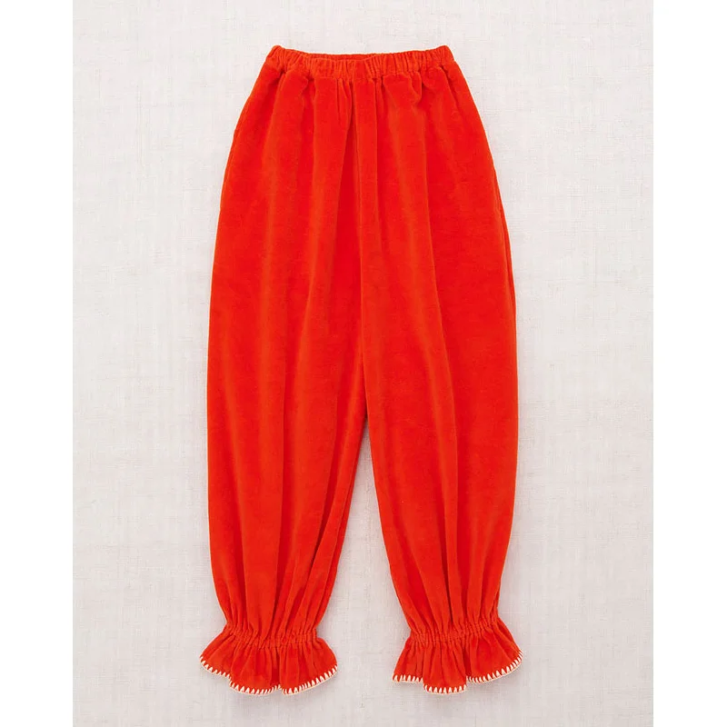 Misha and Puff Red Flame Velvet Zuzu Pant