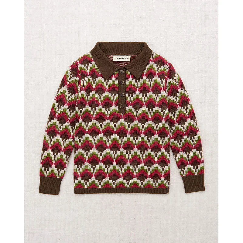 Misha and Puff Berry Feather Jacquard Ari Sweater