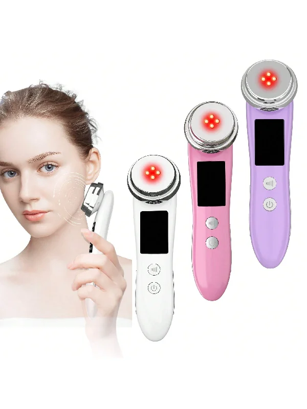 1pc Rechargeable Face Multi-Functional Beauty  Massagers Devices Electric Muscle Stimulation Import Essence 5 Modes 3 Intensity Gears  Skin Care Massage For Home Use