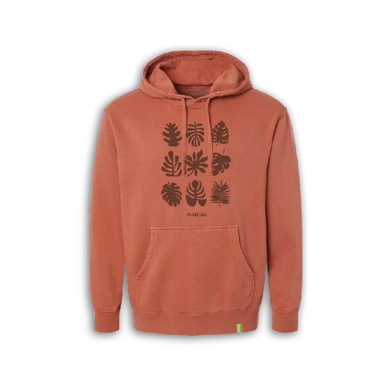 Foliage Comfort Wash Hoodie - Burnt Red