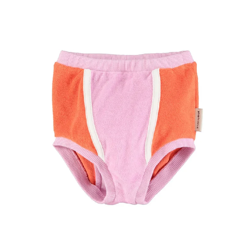 Piupiuchick Orange/Lavender High Waisted Shorties