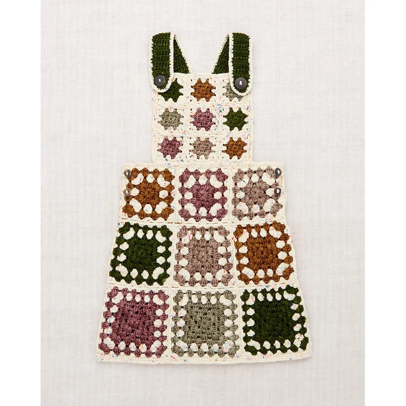 Misha and Puff Lollipop Confetti Crochet Square Pinafore Dress