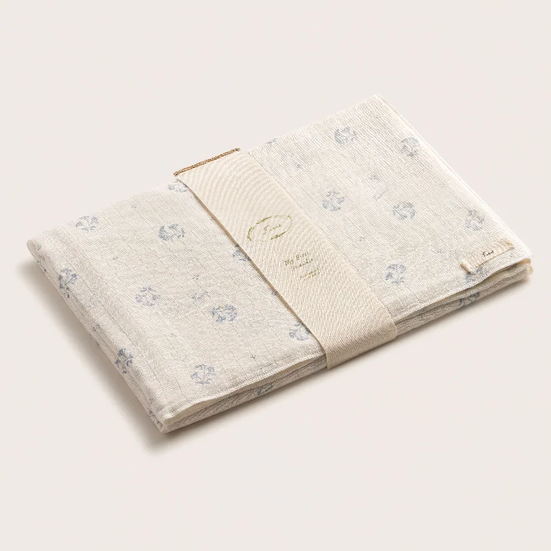 Ferne Blue Floral Swaddle