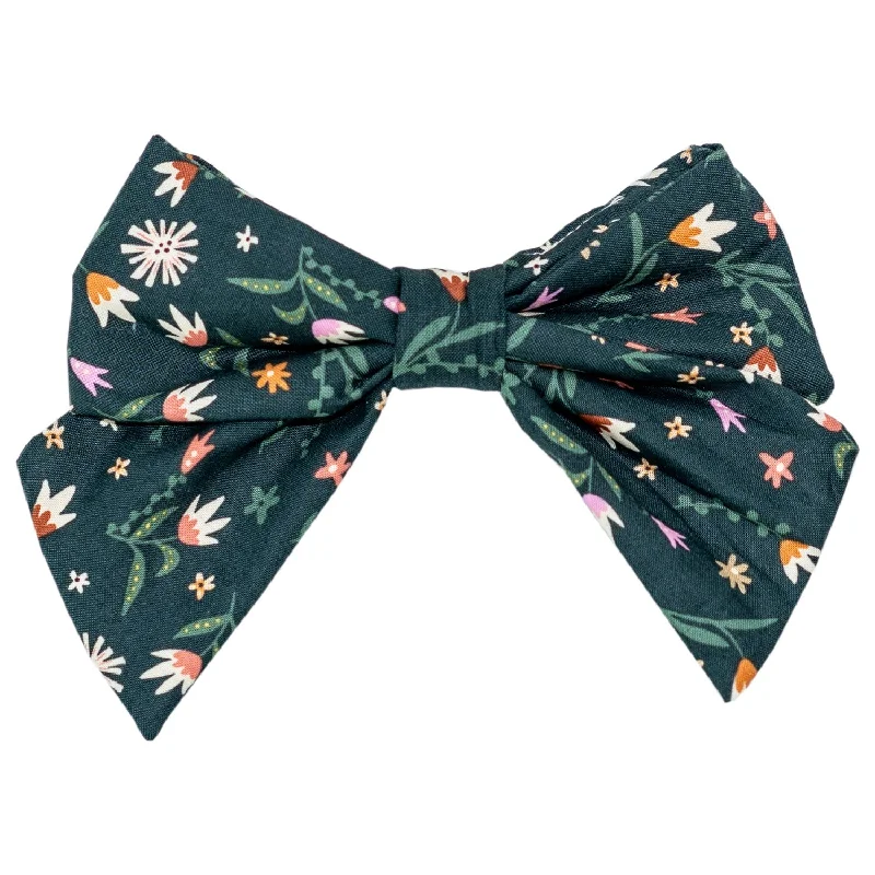 Forest Fauna Sailor Bow For Dogs