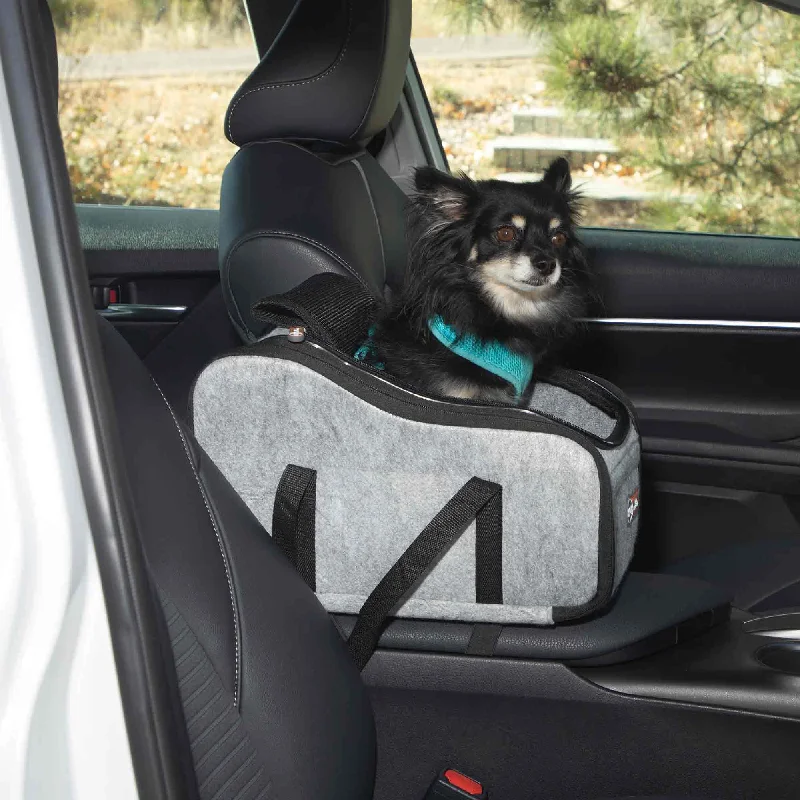 K&H Pet Products - Portable Pet Console Booster Dog Car Seat, Light Gray