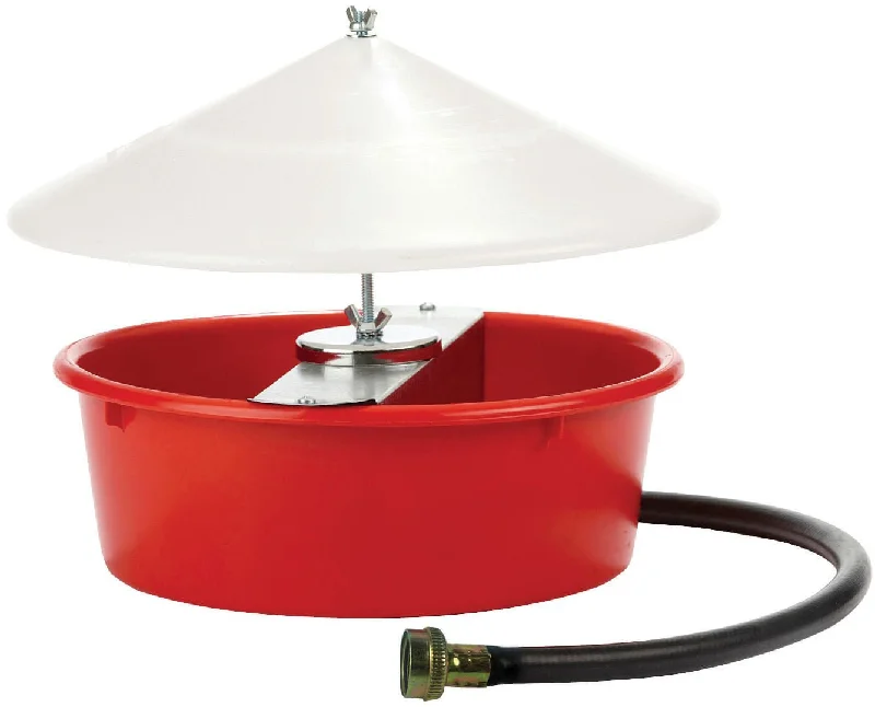 Little Giant Automatic Chicken Waterer w/ Cover, 5 quart