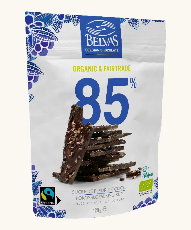 Belvas Belgian 85% Dark Chocolate Thins