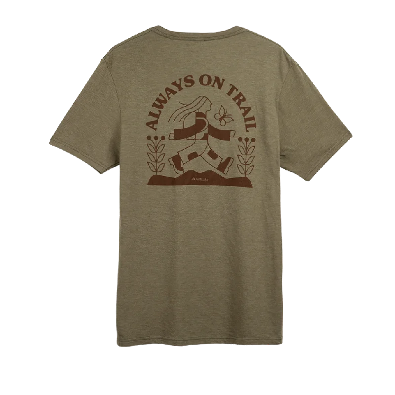 Always On Trail Tee - Olive Green