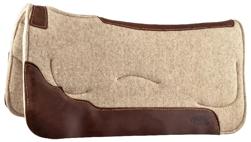 Weaver Leather Contoured Shock-Absorbing Gel Wool Saddle Pad