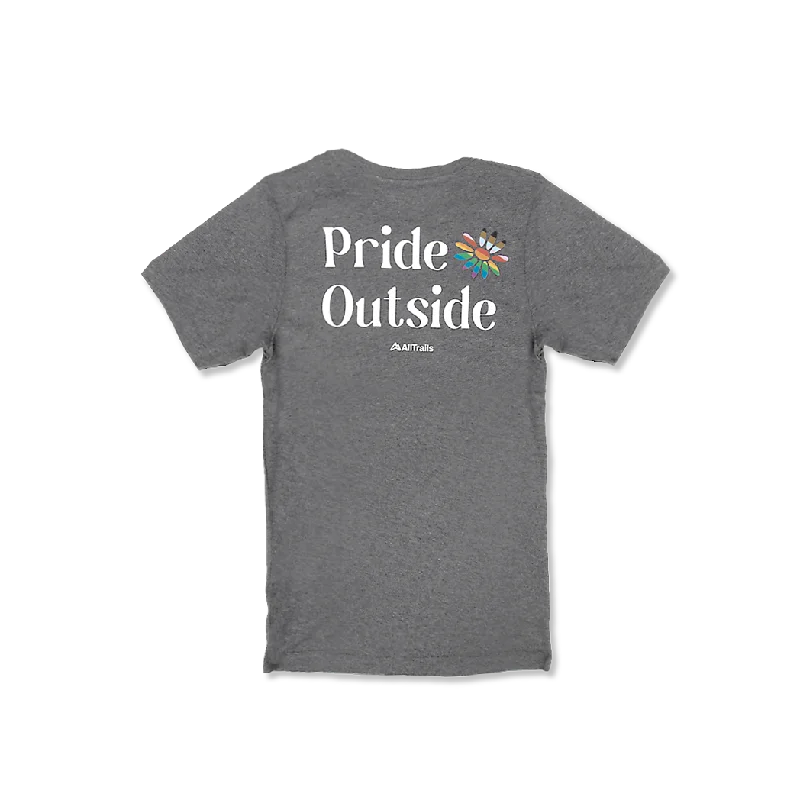 Pride Outside Kids Tee - Gray