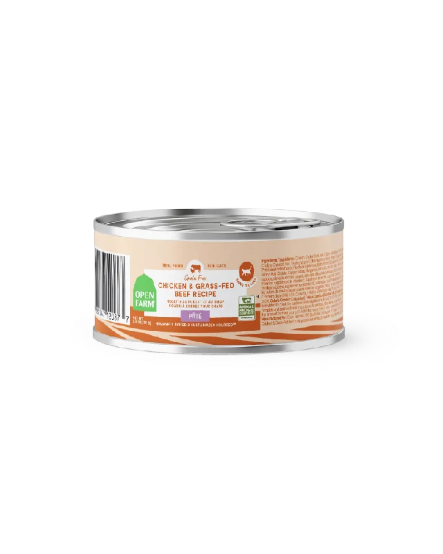 Open Farm Chicken & Grass Fed Beef Pâté for Cats 2.8oz