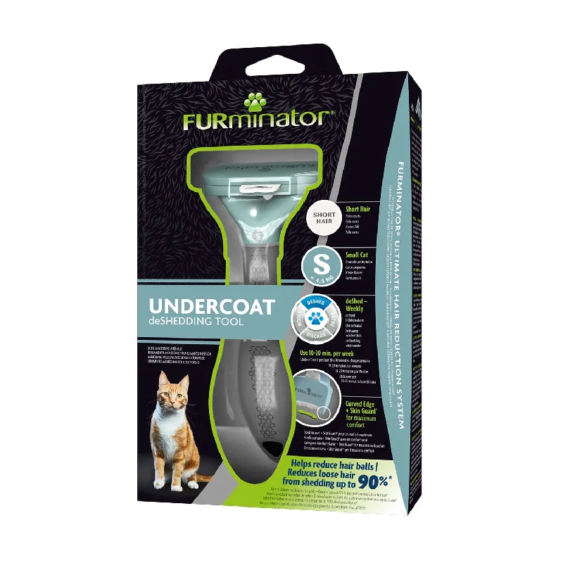 FURminator Undercoat deShedding Tool for Small Cats with Short Hair