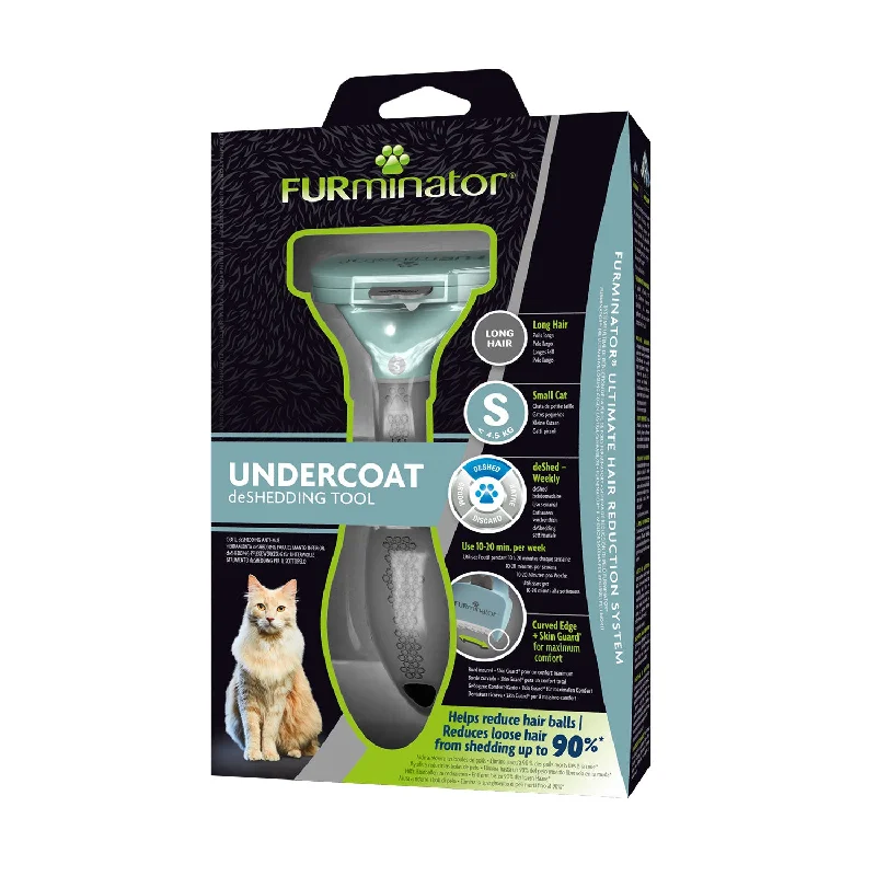 FURminator Undercoat deShedding Tool for Small Cats with Long Hair